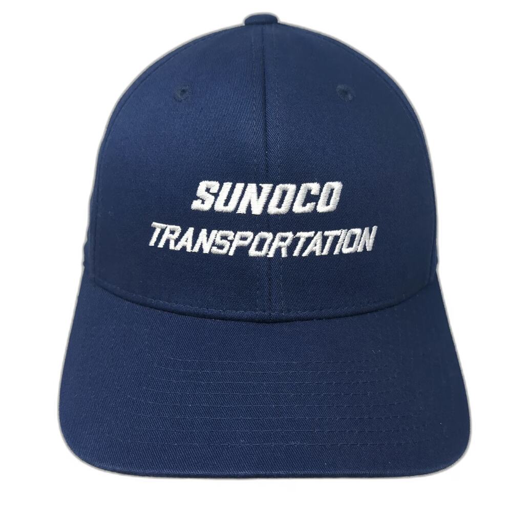 Port Authority Baseball Cap Blue XL Sunoco Transportation Fitted Flexfit Hat